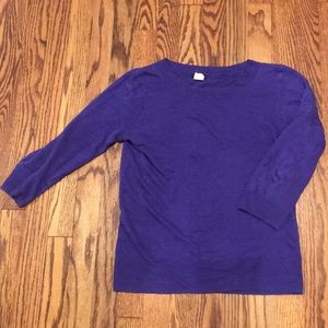 Purple J.Crew sweater XS